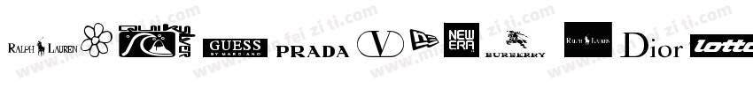 Clothing Brand字体转换